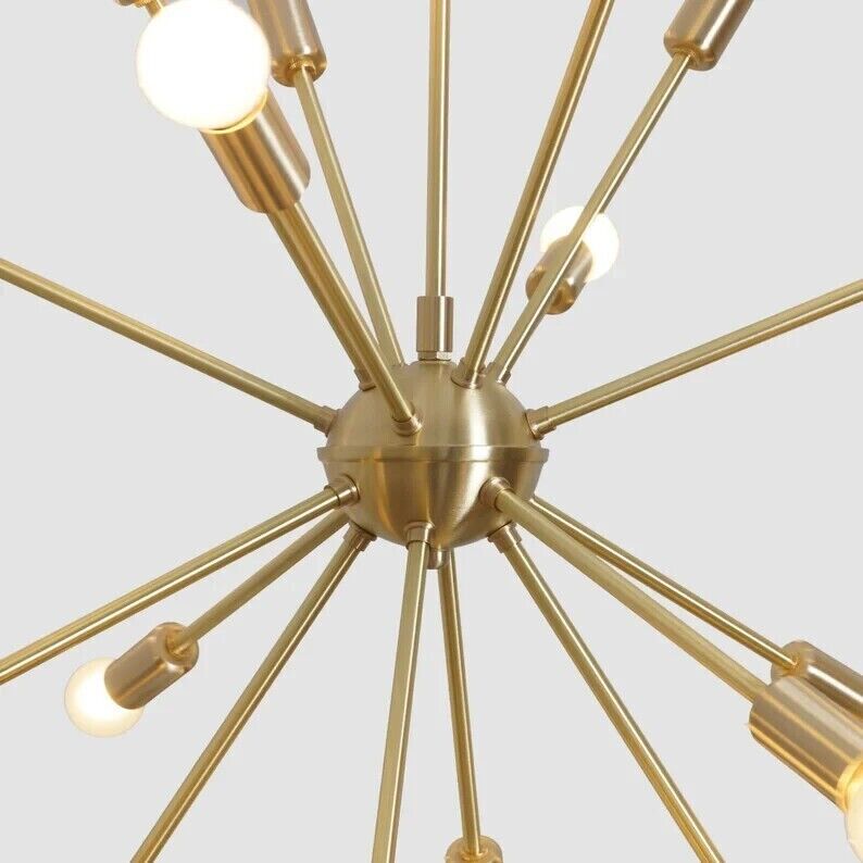 16 Arm Mid Century Style Starburst Sputnik Chandelier Sputnik Lamp - Unique Gift Idea