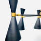 Handmade Raw Brass Sputnik Chandelier | Mid Century Modern Stilnovo Lighting