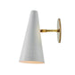 1-Light Mid Century Long Cone Vintage Wall Sconce: Modern Brass Sputnik Lamp