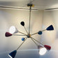 Gorgeous Mid Century Sputnik Chandelier, Multicoloured Sputnik Ceiling Light Lamp Dining room - Global Lights Hub